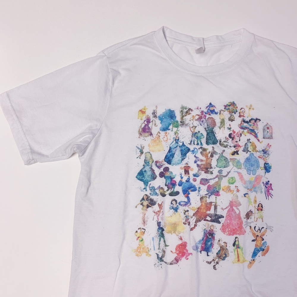 NWOT [Disney] Watercolor Character T-shirt